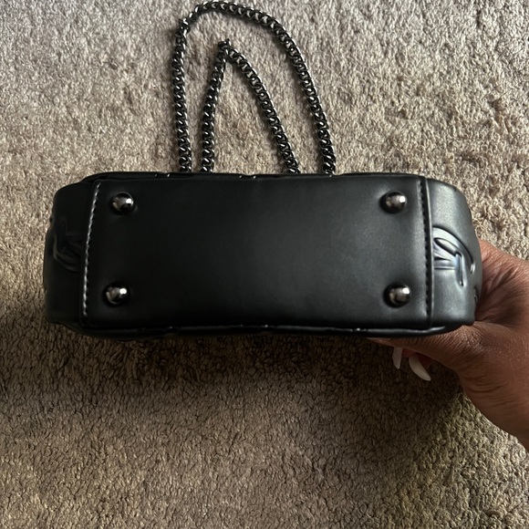 Glamaholic Lifestyle MONOGRAM MINI CLASSIC FLAP BAG MATTE BLACK - Picture 6 of 8